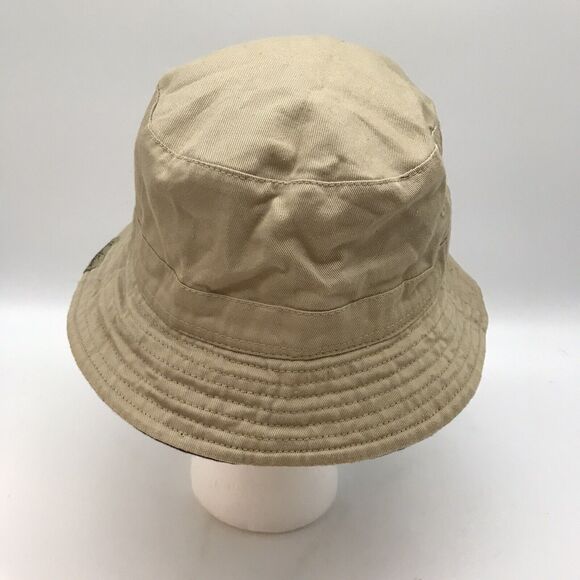 Levi Strauss Signature Reversible Khaki & Navy Bucket Hat OSFM Fishing Beach Cap - Picture 7 of 12